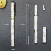 Jinsheng 765 White rod gilding and printing Factory Direct Sales Office, Business, student black gel pen and fountain pen Specification image